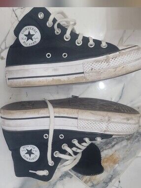 Converse Black & White High Top Sneakers